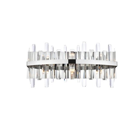 Continuaciones 24 in. Serena Crystal Bath Sconce Chrome CO2954434
